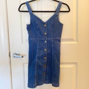 urban outfitters: jean mini dress